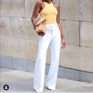 Zara White Flare Pant NWOT